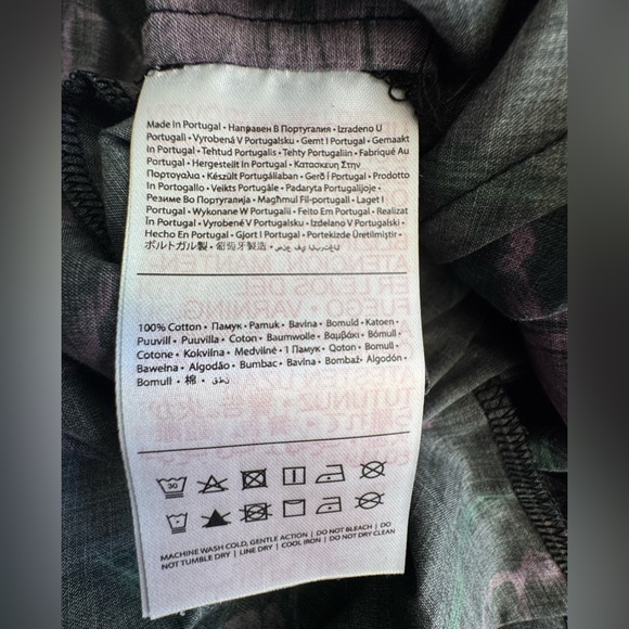 Desmond & Dempsey Capri Pajama Leisure Wear Pockets Black Floral Purple XS NEW - Picture 9 of 10